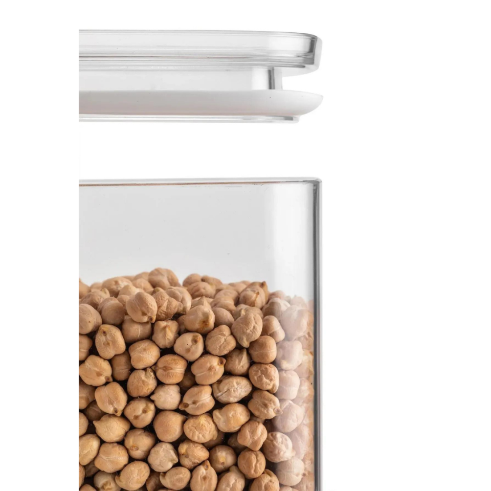 3 Adet 500 ml Şeffaf Vakumlu Erzak Saklama Kabı Seti