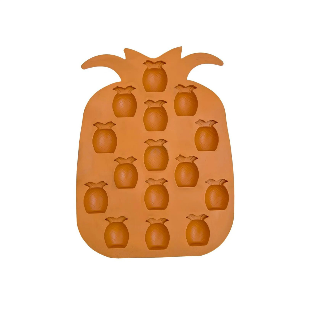 Ananas Silikon Buz Ve Çikolata Kalıbı Kahve Rengi
