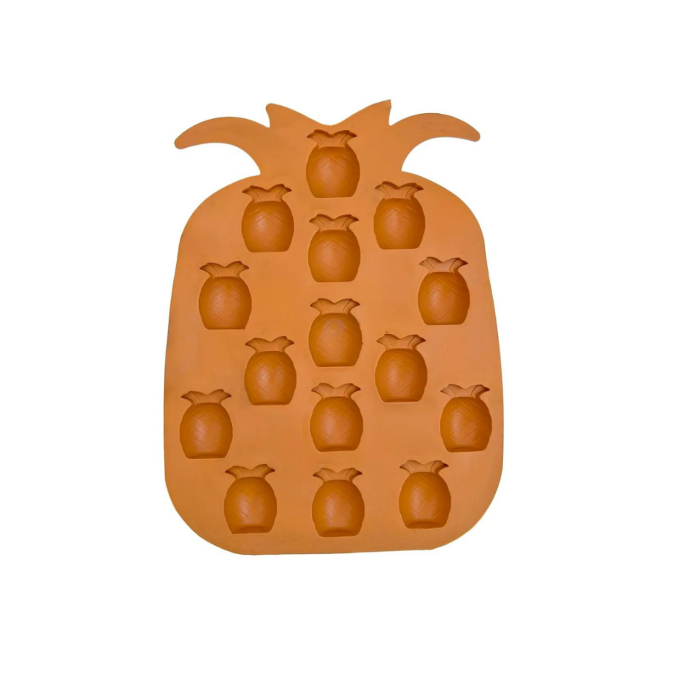 Ananas Silikon Buz Ve Çikolata Kalıbı Kahve Rengi